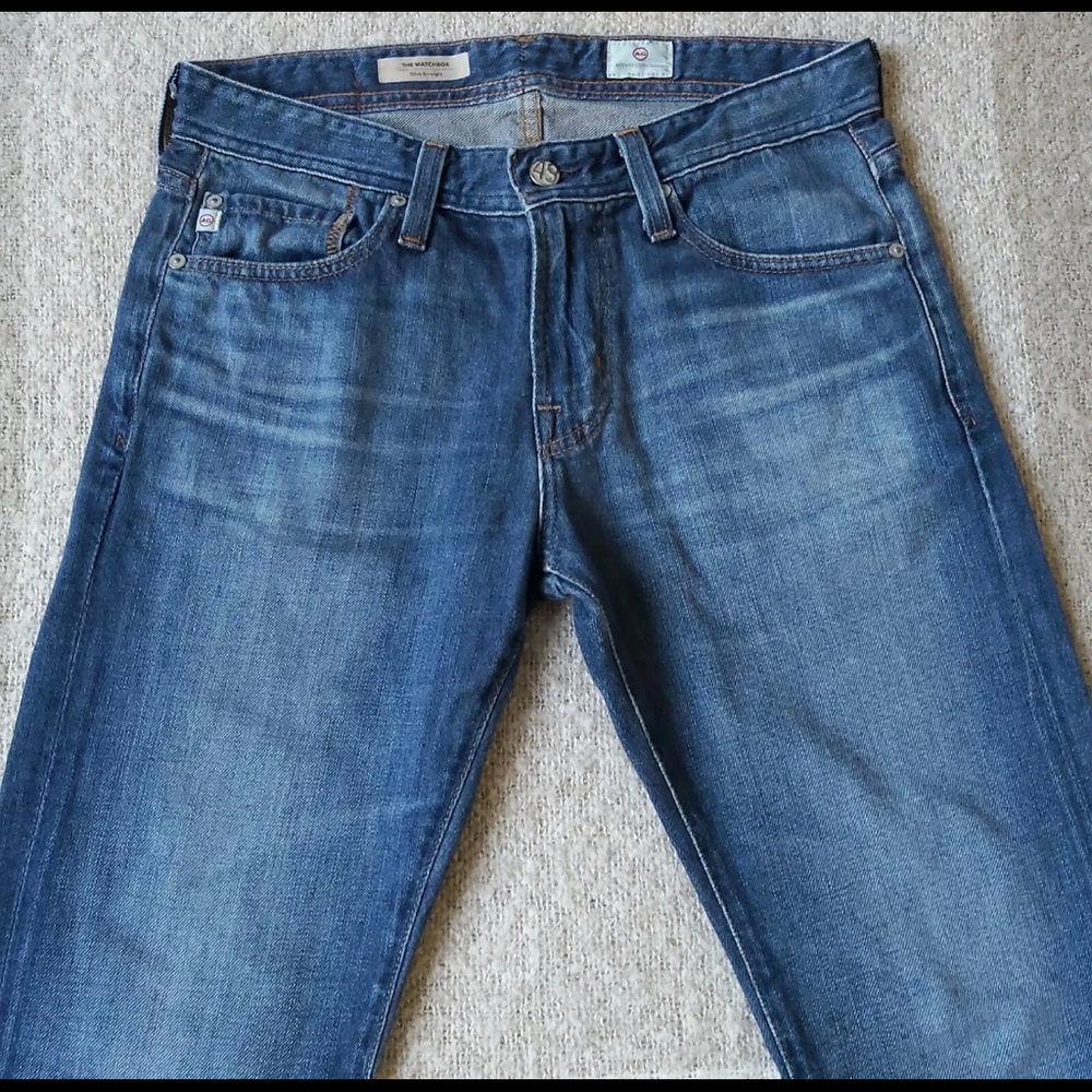AG Matchbox Slim Straight Jeans Blue 30 (30x33)